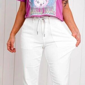 Judy Blue White Jogger